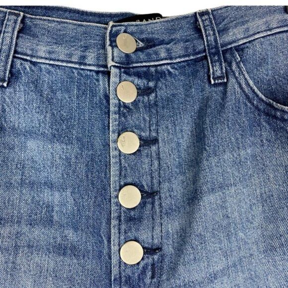 J BRAND Heather Hi Rise Slim Straight Cropped Denim Jeans Electric Dream US 30 - Picture 9 of 15